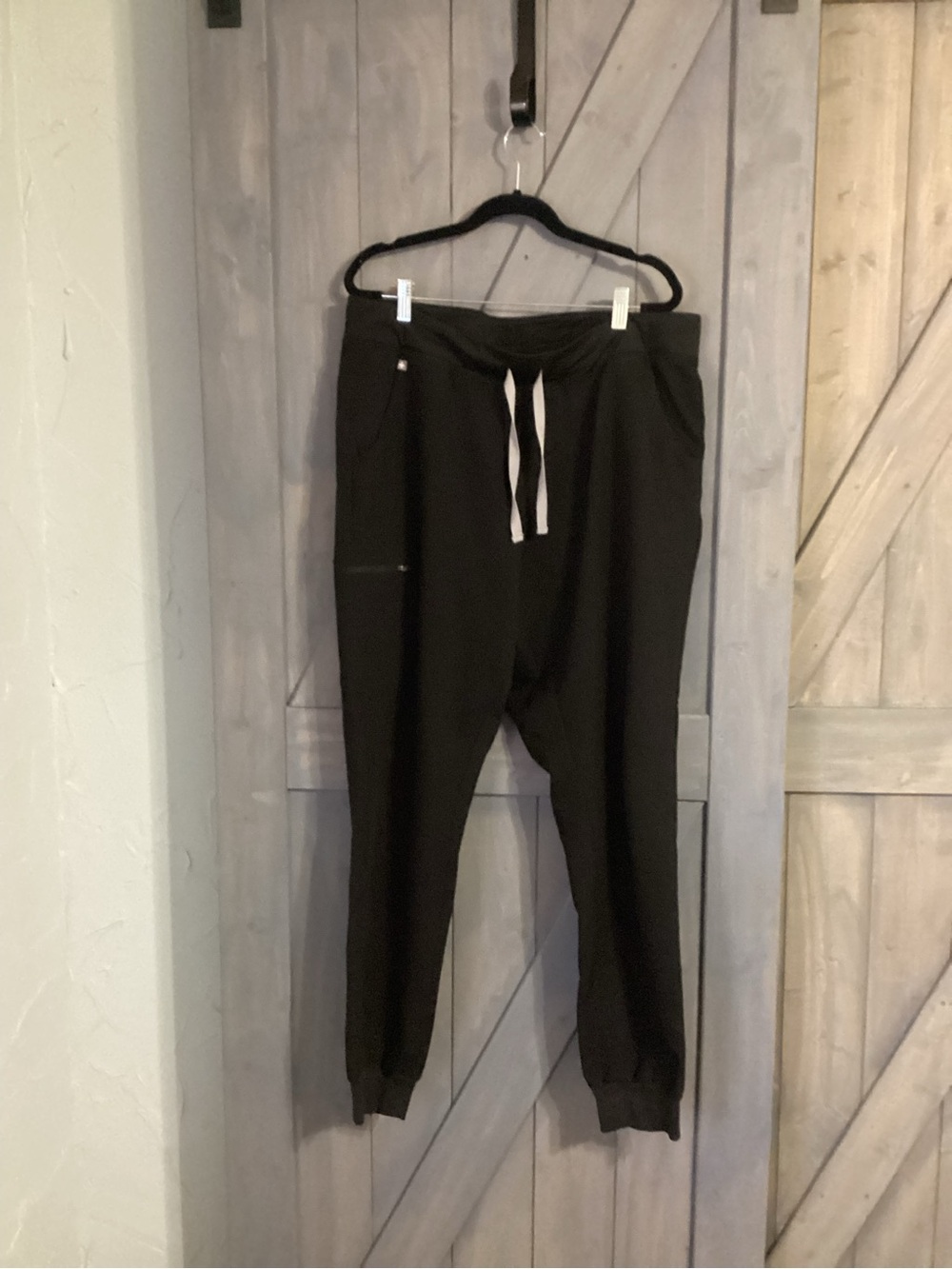 FIGS Black Technical Collection Jogger Scrub Pants